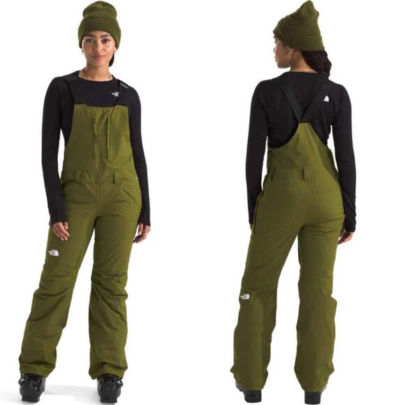 The North Face Pants - The North Face Women's Freedom Insulated Bib Pants in Forest Olive Sz XL